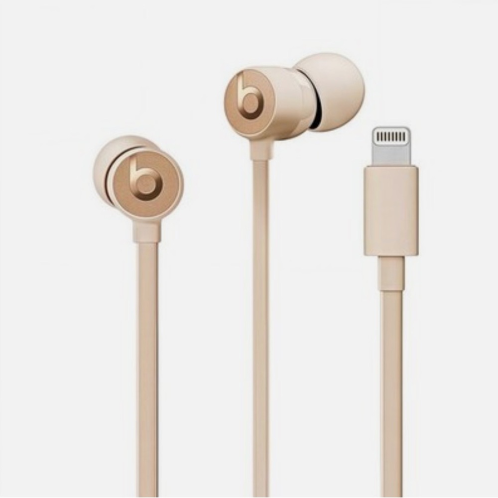 Beats by Dre Gold Wired Earphones lightning